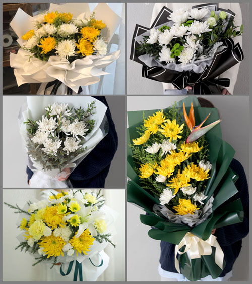 广东揭阳市普宁市里湖镇竹头村白事花束代送